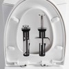 Universal Toilet Seat Bolts and Screws,Quick Release Top Hinge Fixings,Easy