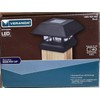 Veranda Black Solar Powered Post Cap LED Light for Deck