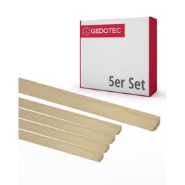 Gedotec Triangular Strip - Wooden Boards for Building Made of Needle Wood 100 cm | Pack of 5 18 x 18 mm | Basic | Versatile Decorative Strip and Wood for Crafts of Various Objects | Trapezoidal Wooden