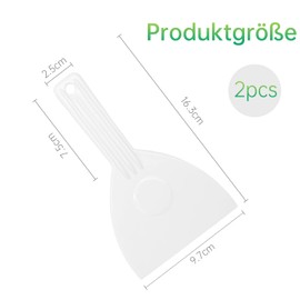 Dough Spatula Pizza Spatula Dough Scraper Flexible Pizza Spatula - Pizza Spatula for Pizza Dough, Spatula Kitchen with Hanging Hole, Pizza Scraper & Dough Cutter, Pizza Spatula (2 Pieces, White)