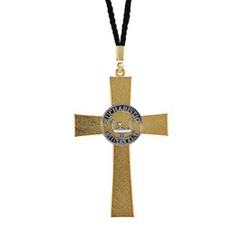 Christian Brands Eucharistic Minister Cross Service Symbols Metal Pendant with Nylon Cord