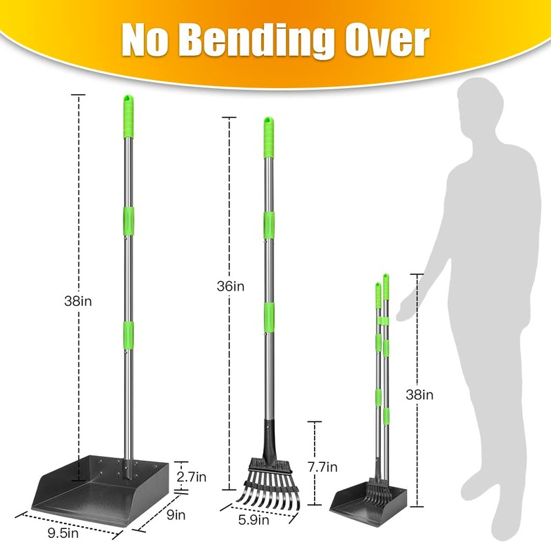 TOOGE Larger Pooper Scooper for Large Dogs, Dog Pooper Scooper