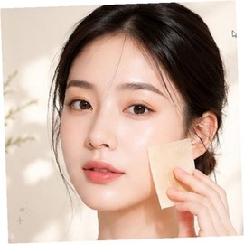 Oil-absorbing paper sheet for makeup correction, facial sebum removal, portable makeup correction, 1 piece, BM-480 Oil-absorbing paper (100 sheets) Chamomile (100 sheets) / 화장 수정용 유분 흡수 페이퍼 시트 얼굴 피지 제거 휴대용 메이크업 보정, 1개, BM-480 기름종이(100매)캐모마일(100매)
