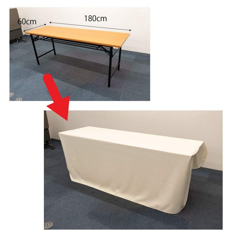 Fireproof Tablecloth, Plain, Events, Exhibitions, Briefings, 55.1 x 90.6 inches