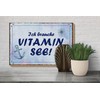 Femer Holzschild Spruch 20x30 cm Ich brauche Vitamin See Deko