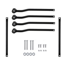 Amavoler Universal Motorcycle Saddlebag Side Support Bars Mounting Brackets Compatible for Harley Honda Yamaha Suzuki Kawasaki (Black)