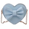 Goclothod Girls Bowknot Mini Coin Purse Heart Shape Cross Body