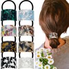 8Pcs Tortoise Shell Ponytail Holder Cuff Acetate Hair Ties Decorative