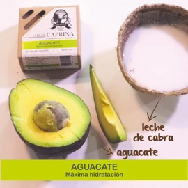 Jabón Caprina Máxima Hidratación Aguacate Piel Seca 90g