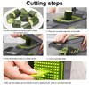 Fleymu Manual Vegetable Cutter (16 Pieces), Multifunctional Mandolin, Vegetable Slicer