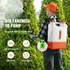 VEVOR 4 Gallon Battery Powered Backpack Sprayer with Wheeled Cart,