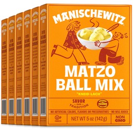 Manischewitz Matzo Ball Mix, 5 Oz. (6 Pack) Easy Prep | Kosher for Passover | Nothing Artificial | No MSG | Classic Fluffy Texure