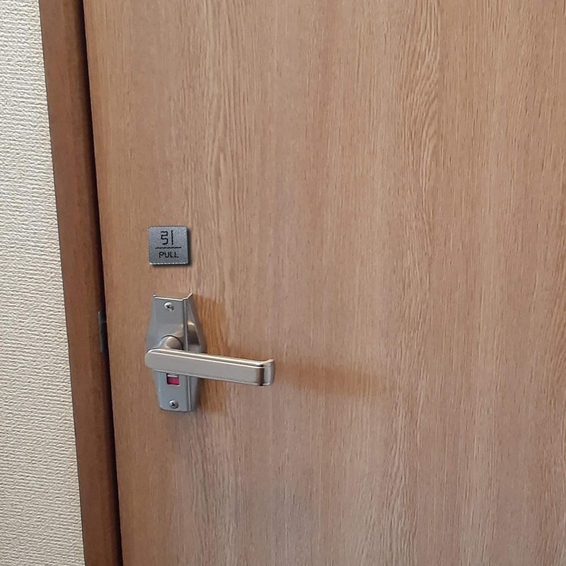 Seagron PULL PUSH Arrow Door Plate with Double Sided Tape,