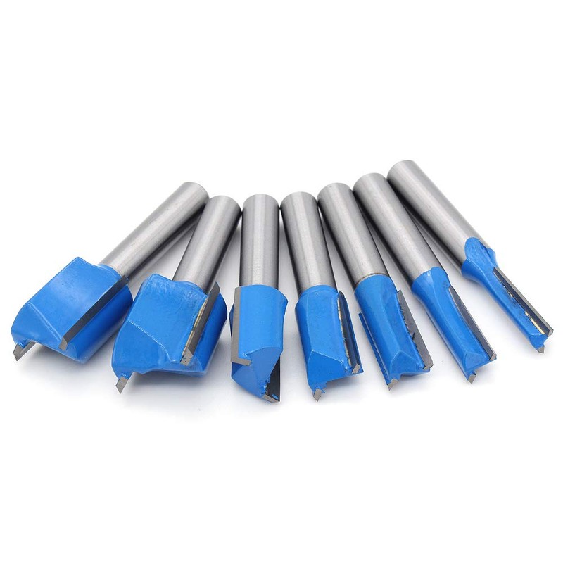DingGreat 7 Pieces 8 mm Shank Groove Cutter, 6 mm