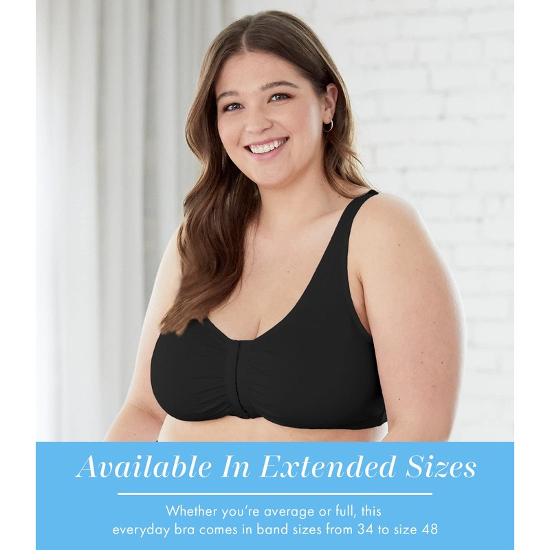 Bestform 5006014 Comfortable Unlined Wireless Cotton Stretch Sports Bra with