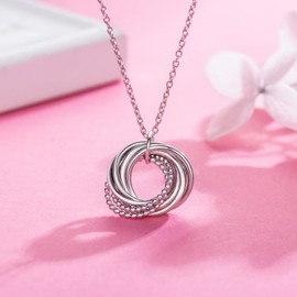 AM ANNIS MUNN 80th Birthday Gifts for Women, 925 Sterling Silver Necklace Happy Birthday Gifts For Mom Women 80th Birthday Gifts Jewelry for Women Gifts