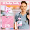 LPN Nurse Badge Buddy with Badge Reel Retractable Nursing ID