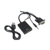 LABRIMP Vga to Adapter Converter with Audio Cable Oxygen Copper