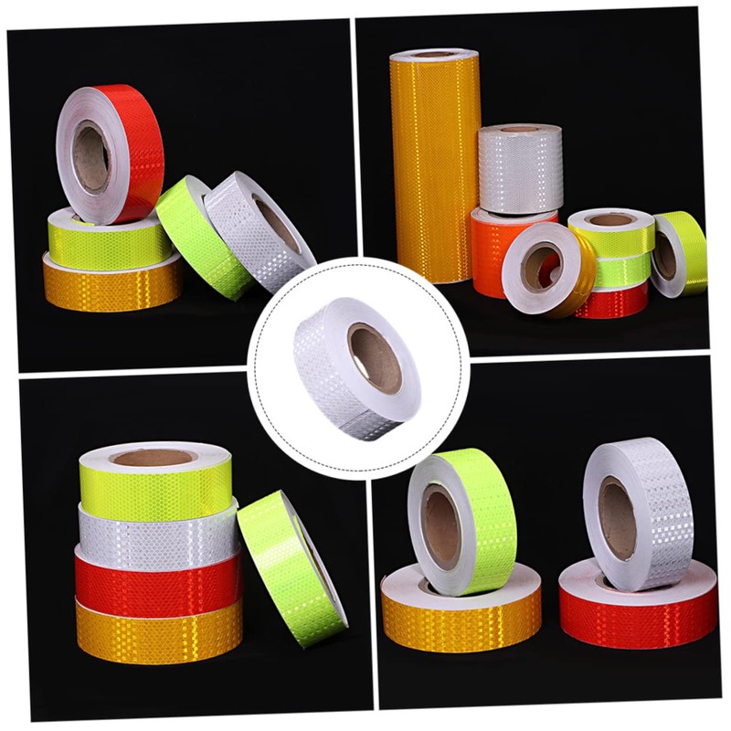 ULTECHNOVO Safety Indicator Neon Fluorescent Reflective Tape Waterproof Security Tape