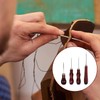4 Pieces Wooden Handle Awl Tailors Awl Leather Sewing Tool