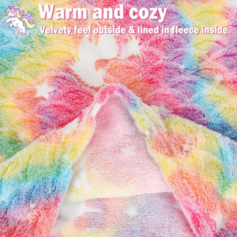 Catalonia Classy Glow in The Dark Mermaid Tail Blanket, Soft