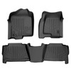 SMARTLINER Floor Mats Liner Set for 1999-2007 Silverado/Sierra 1500/2500/3500 Crew