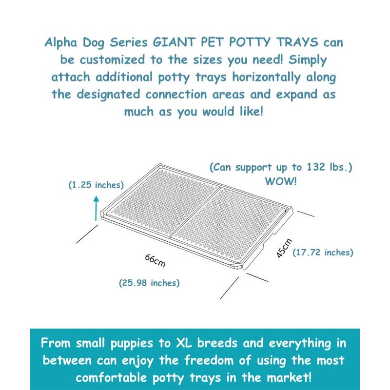 ALPHA DOG SERIES Indoor Dog Pet Puppy Potty Training Toilet