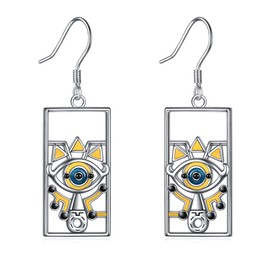 Zelda Earrings Sterling Silver Anime Cartoons Gifts for Women Men Boys Hypoallergenic (gold)