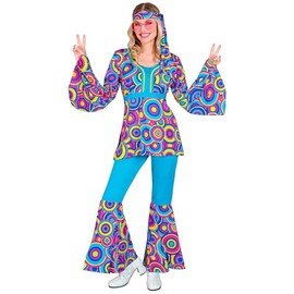 W WIDMANN MILANO Party Fashion - Costume 70s Groovy Style, Reggae, Hippie, Flower Power, Disco Fever, Schlagermove