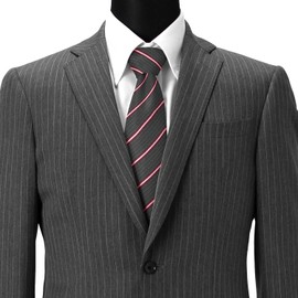 Dress Code 101 Washable Necktie, Perfect for Business Situations, Interviews, Job Hunting, Perfect as a Present, Various Designs, Washable at Home, Clean, Men's, TIE-018 Grey