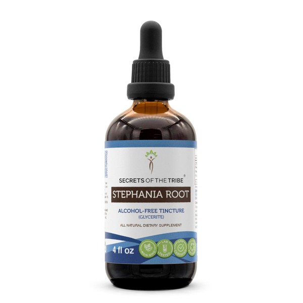 Secrets of the Tribe Stephania Root Tincture Alcohol-Free Extract, Wildcrafted