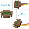 Micarun 3 Wires Turn Signal Lights Connector Wiring Harness Pigtail