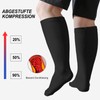 PUTUO Compression Stockings Thick Calves for Men: Thrombosis Stockings Women's