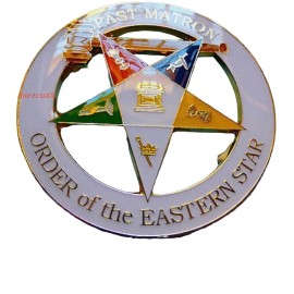 Past Matron OES Cut Out Alloy Zinc Car Emblem