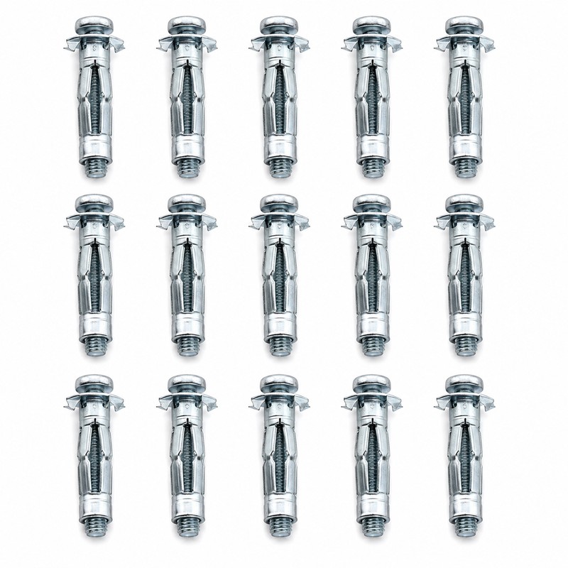 M4–M8 Metal Hollow Wall Expansion Anchors, Multiple Length Options