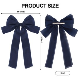 5Pcs Ribbon Bow Hair Clips