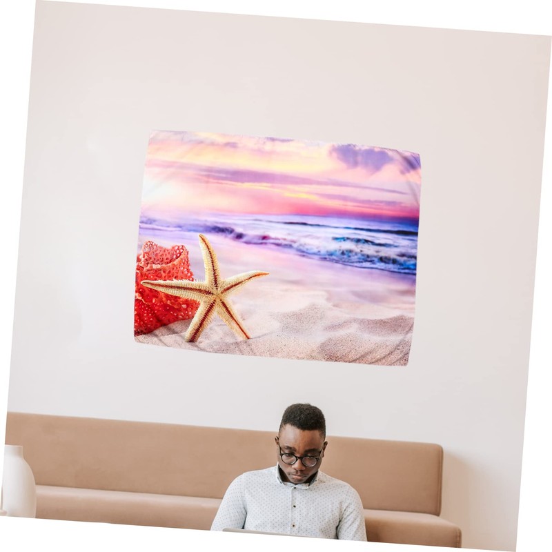 FUNOMOCYA Tapestry Wall Hanging Seaside Landscape Decor for Bedroom Chic