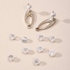 YAKRUNA 6 Pairs Sterling Silver Silicone Earring Backs for Studs,