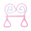 18" Pink Trapeze Swing Bar Rings 48" Heavy Duty Plastic