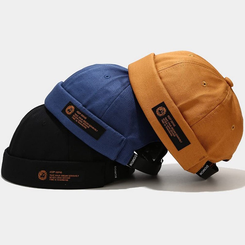 Cozyan Cotton Docker Cap Men Women Sailor Hat Harbour Hat