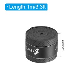 PATIKIL Drumstick Tape Drumstick Grip Bug Wrap Anti-Slip 4pcs 25mm 1m Width Drum Percussion Drum Drum Accessories Black