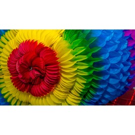 Giant Extra Large Pinata,52 Inch Large Really Big Star Piñata Mexicana, Dia de Los Muertos,Huge Colorful Foldable Pinata