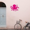 Decal Stickers of Octopus Silhouette (Pink) (Set of 2) Premium
