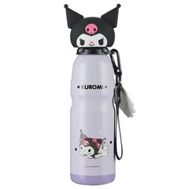 Many Rainbows Kuromi Stainless Steel Insulated Water Bottle with Buckle and Strap - 600ml