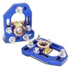 Compatible with 79-89 Ford Mustang Pair Front Aluminum Adjustable +/-3.0 Camber +/-2.0 Caster Plates Blue