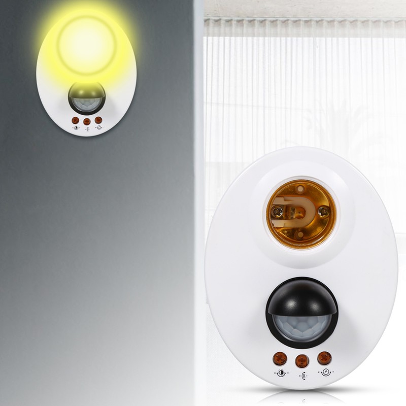 E27 Human Body Induction Automatic IR Infrared Sensor Light Socket