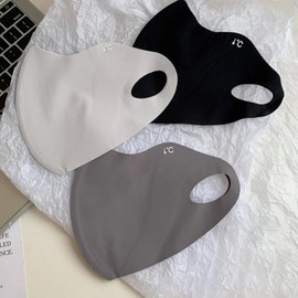 Summer UV Protection Ice Cooling Mask for Driving Black 5ea