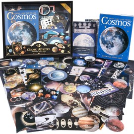 Scrapbooking Supplies Kit: Vintage Aesthetic Scrapbook Kit, Junk Journal Supplies with Scrapbook Stickers Paper, Journaling Supplies, Birthday Craft Gift for Adult Teen Girls Kid, Cosmic Mystery