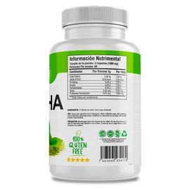 BioHerb. Te Matcha 100% Puro (180 Capsulas 500mg) |[Potente SuperFood] | Alta Concentracion de L-Theanina, Clorofila y Antioxidantes| Absorcion Potenciada | Maxima Eficacia | Calidad Suprema | Suministro Para 90 Dias | - Organic Matcha Powder - BioHerb.