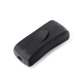edi-tronic Cord Switch Black 2A 250V Cord Switch Lamp Switch